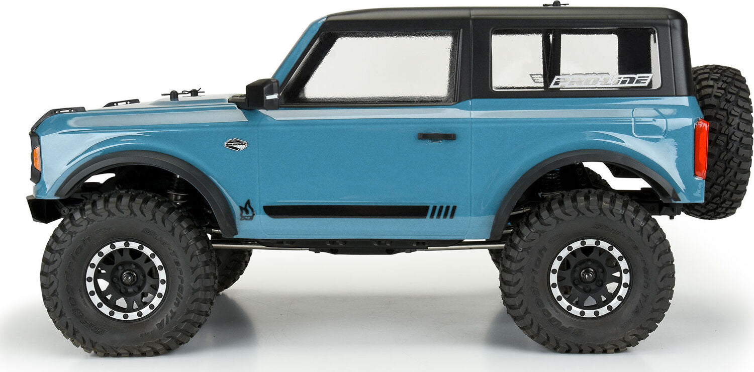 1/10 2021 Ford Bronco Clear Body Set 11.4" Wheelbase: Crawlers